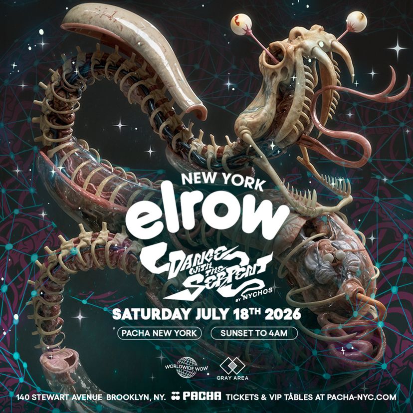 elrow NYC: Dancing With The Serpent event artwork