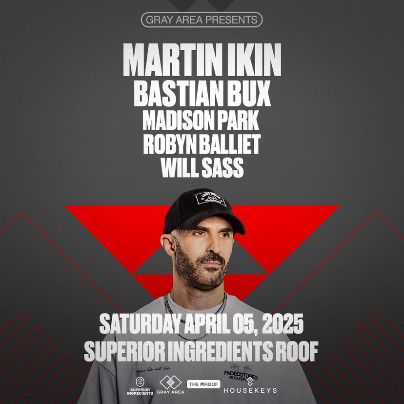 Martin Ikin w. Bastian Bux, Robyn Balliet event artwork