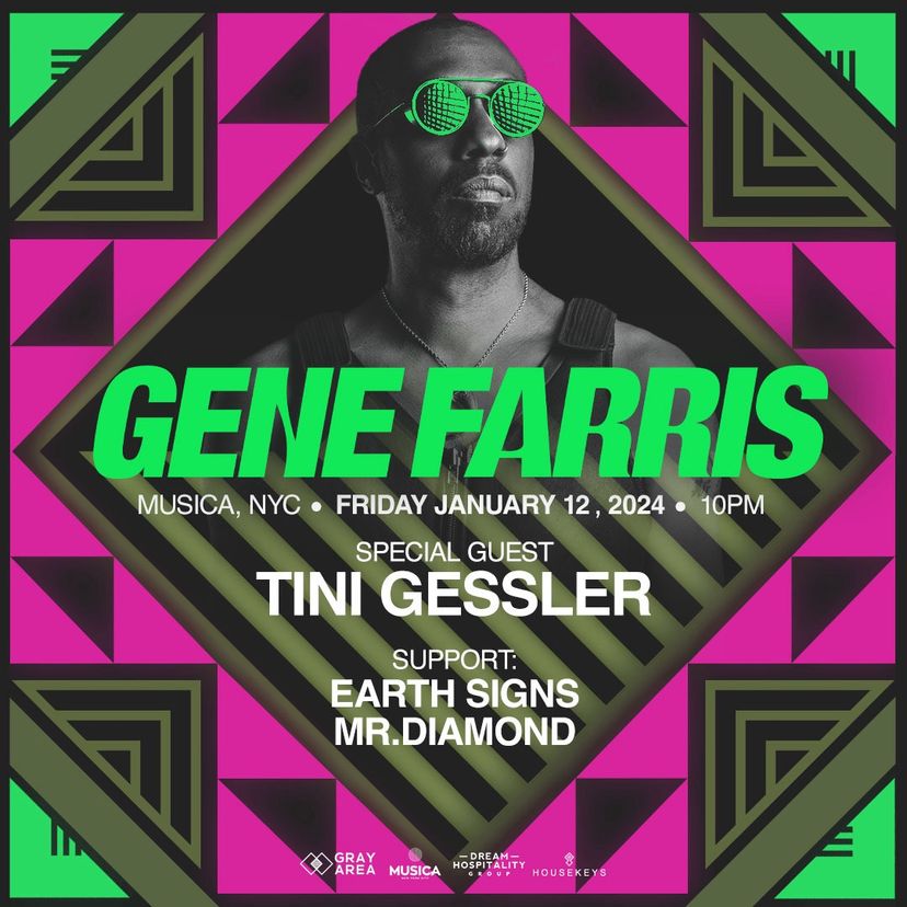 Gene Farris w. Tini Gessler & Guests event artwork