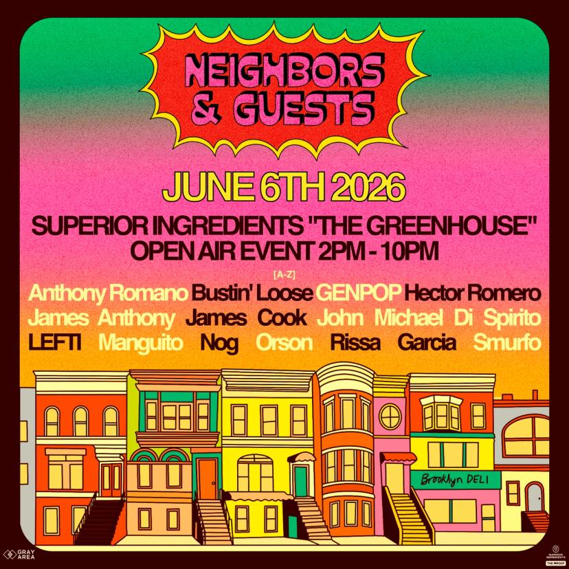 Neighbors & Guests event artwork