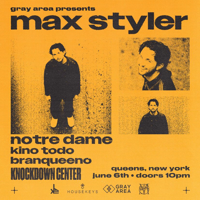 Max Styler w. Notre Dame & Kino Todo event artwork
