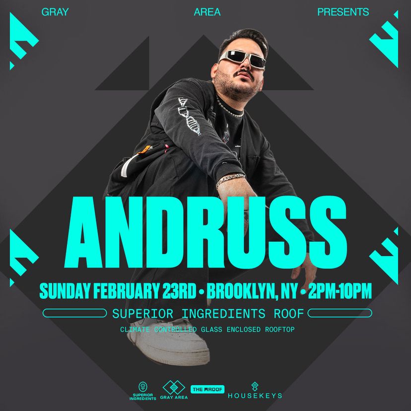 Andruss event artwork