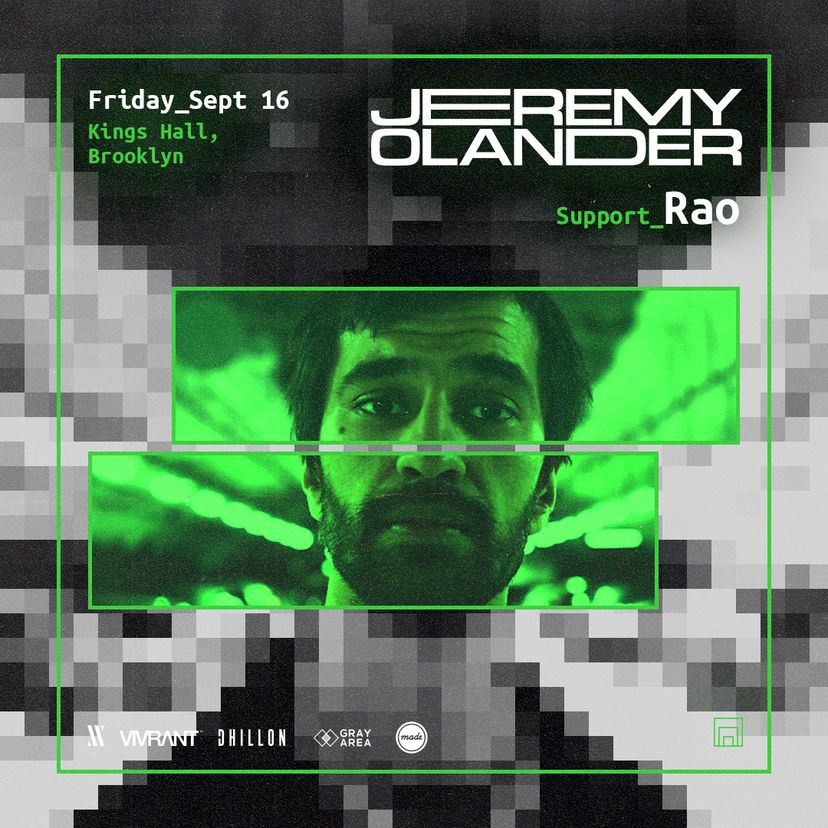 Jeremy Olander event artwork