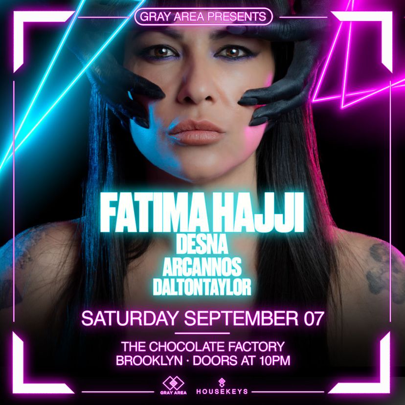 Fatima Hajji w. Desna & Guests event artwork