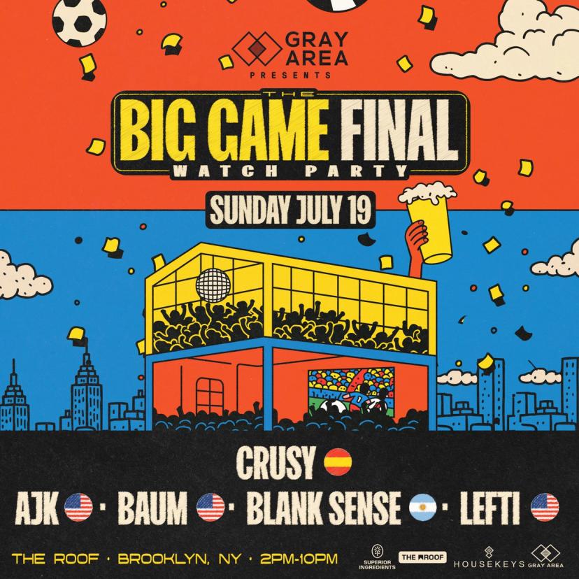 The Big Game Final Watch Party event artwork