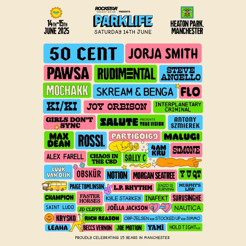 Parklife Festival 2025 event artwork