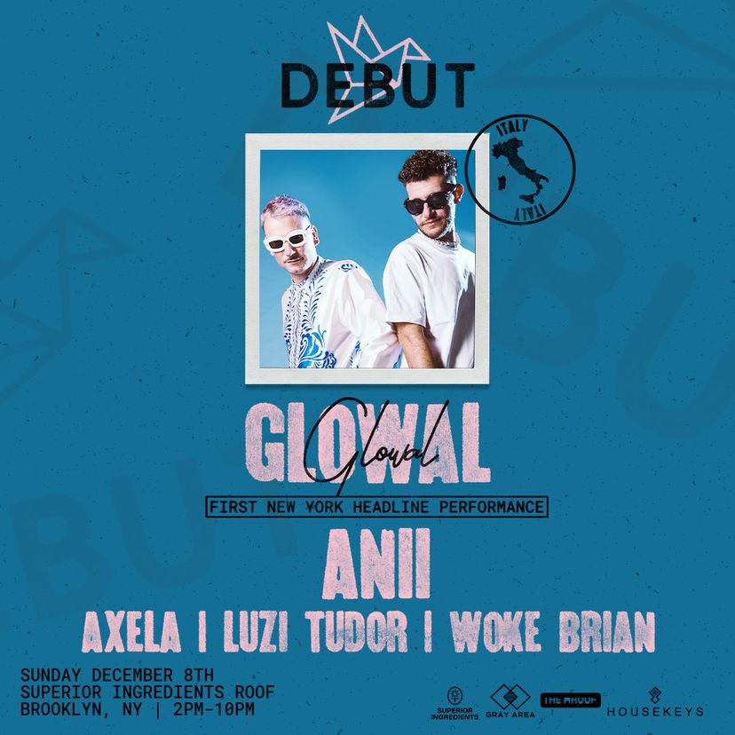 Debut: Glowal First New York Headline Performance event artwork