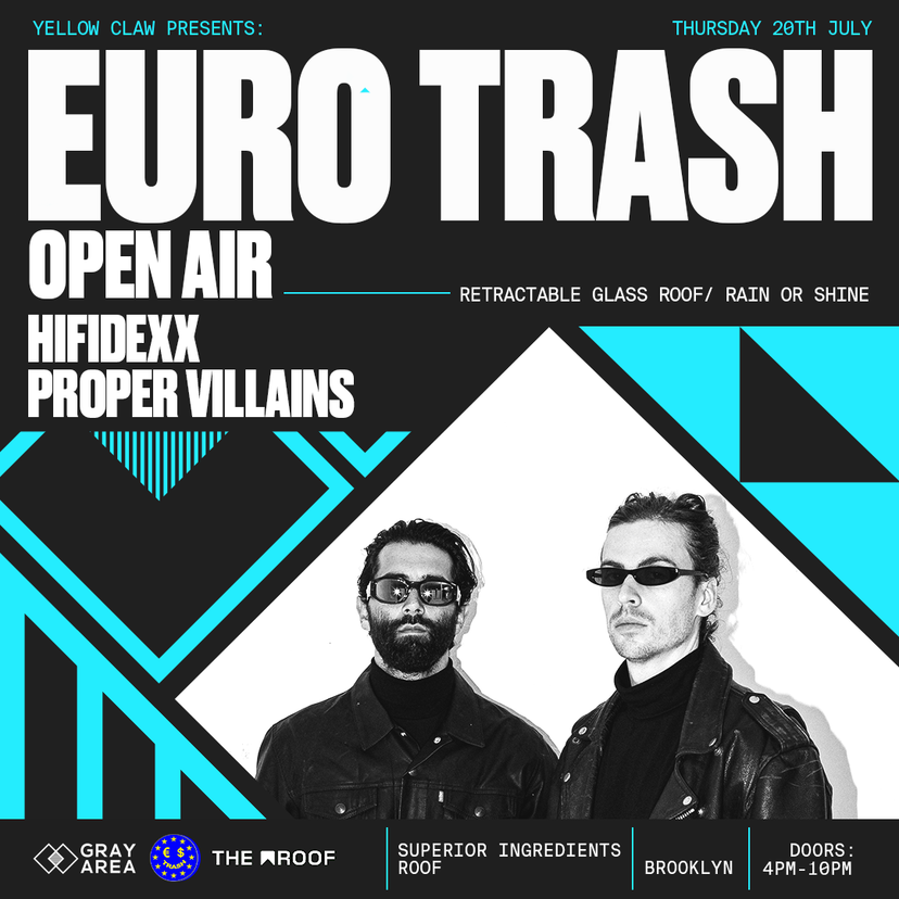 €URO TRA$H Open Air event artwork