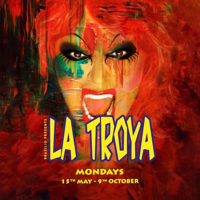 La Troya event artwork