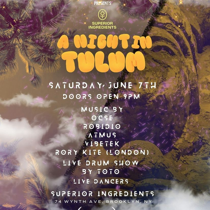 A Night in Tulum by Tropique event artwork