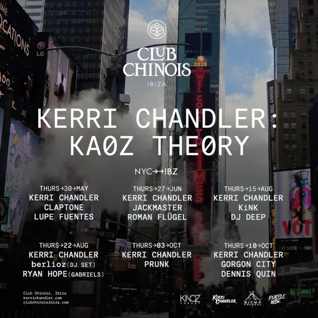 Kerri Chandler: Kaoz Theory event artwork