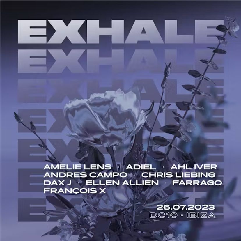 EXHALE Opening Party event artwork