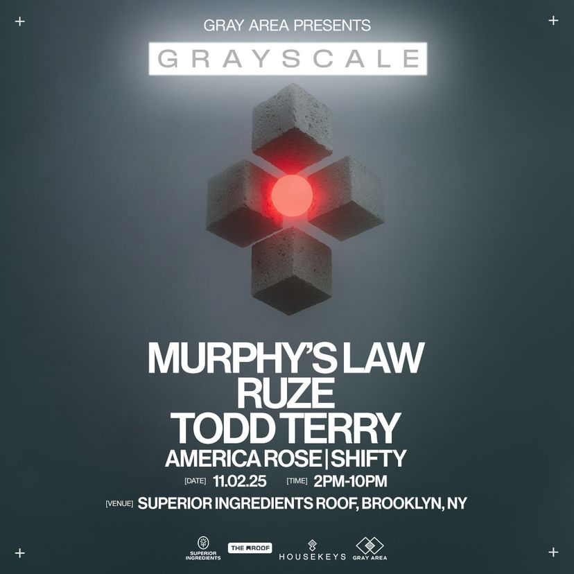 Grayscale: Murphy's Law, RUZE, & Todd Terry event artwork