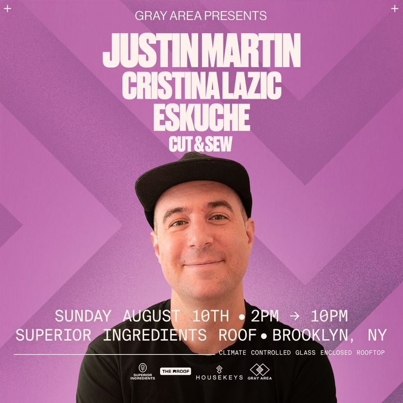Justin Martin w. Eskuche & Cristina Lazic event artwork