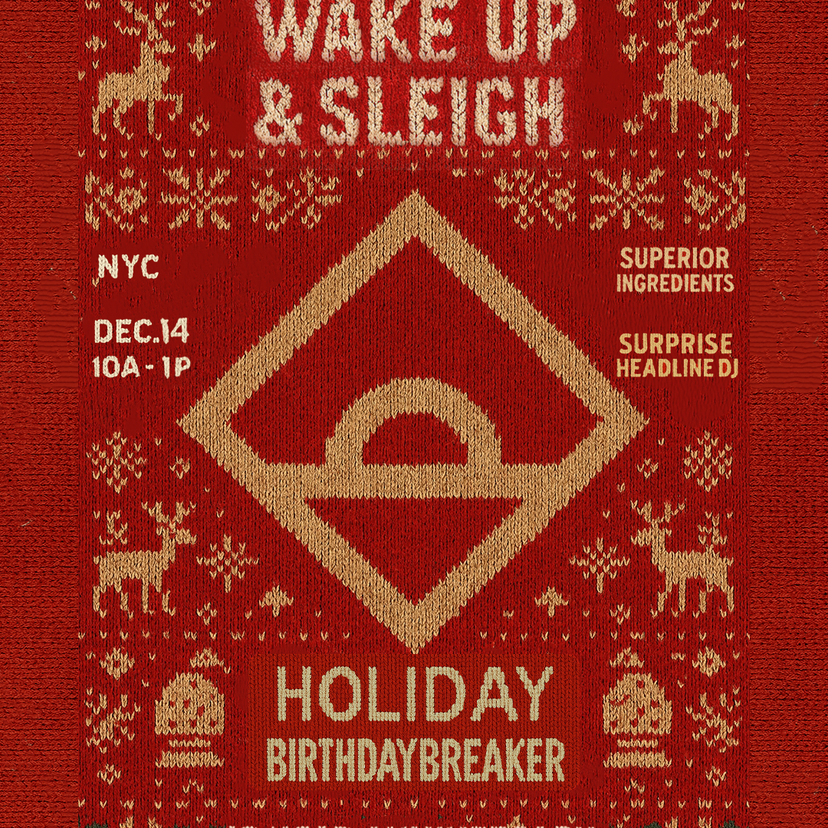 Wake Up & Sleigh Birthdaybreaker event artwork
