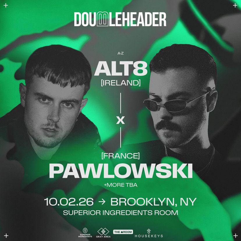 DOUBLEHEADER: Alt8 x Pawlowski event artwork