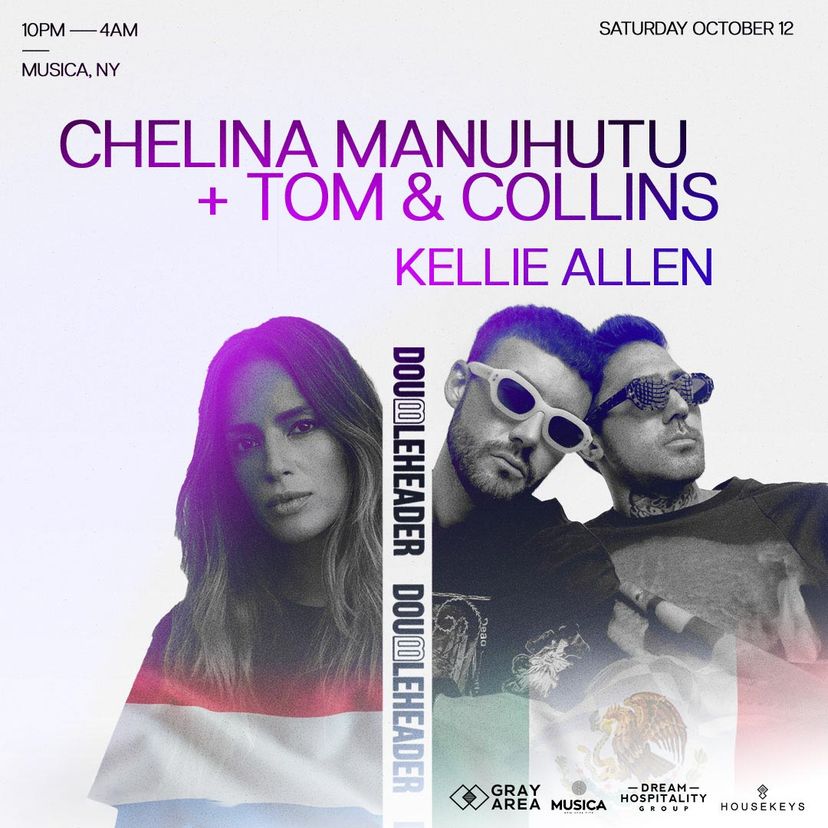 Doubleheader: Chelina Manuhutu x Tom & Collins w. Kellie Allen event artwork