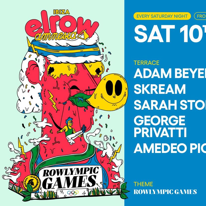 elrow Rowlympic games event artwork