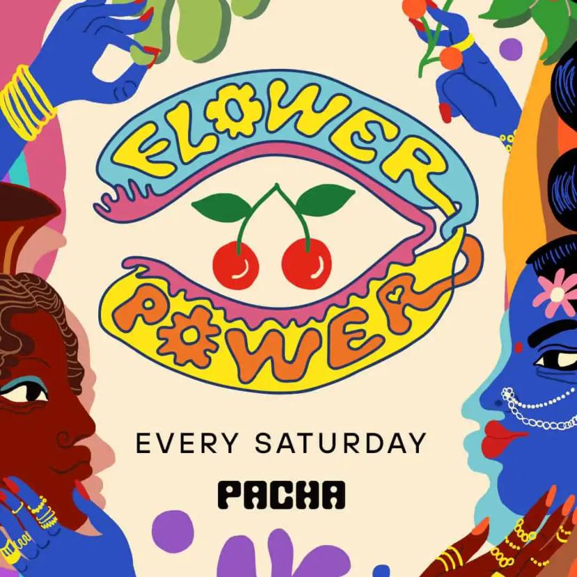 Flower Power Opening Party event artwork