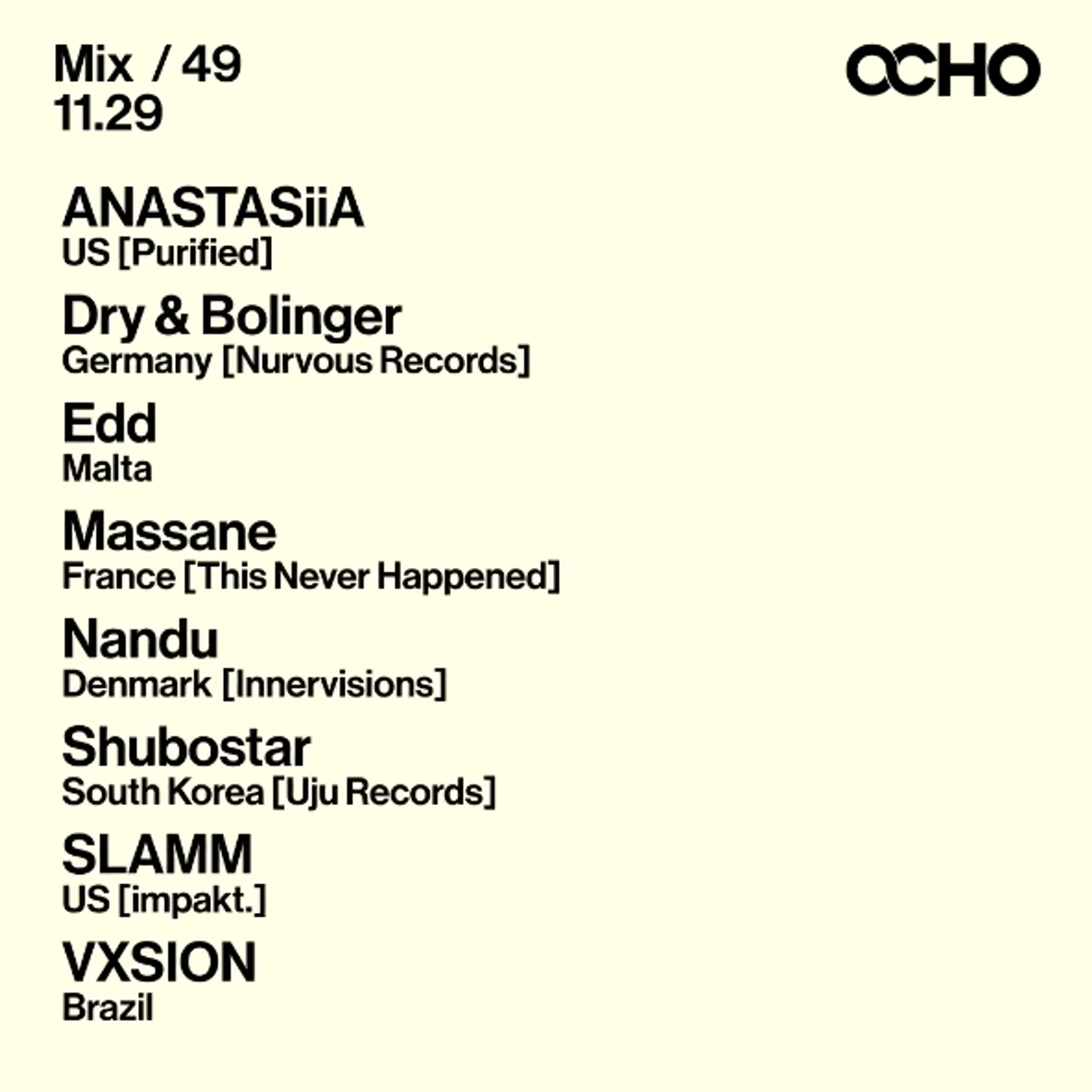 OCHO Episode #49 event artwork