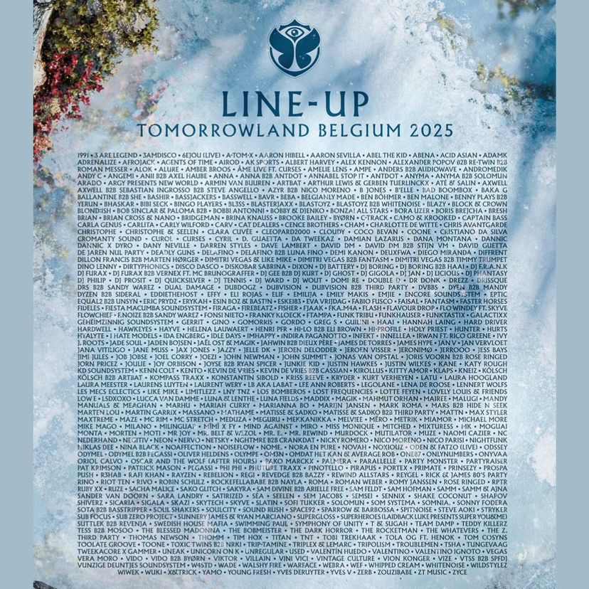 Tomorrowland 2025 - Weekend 2 event artwork