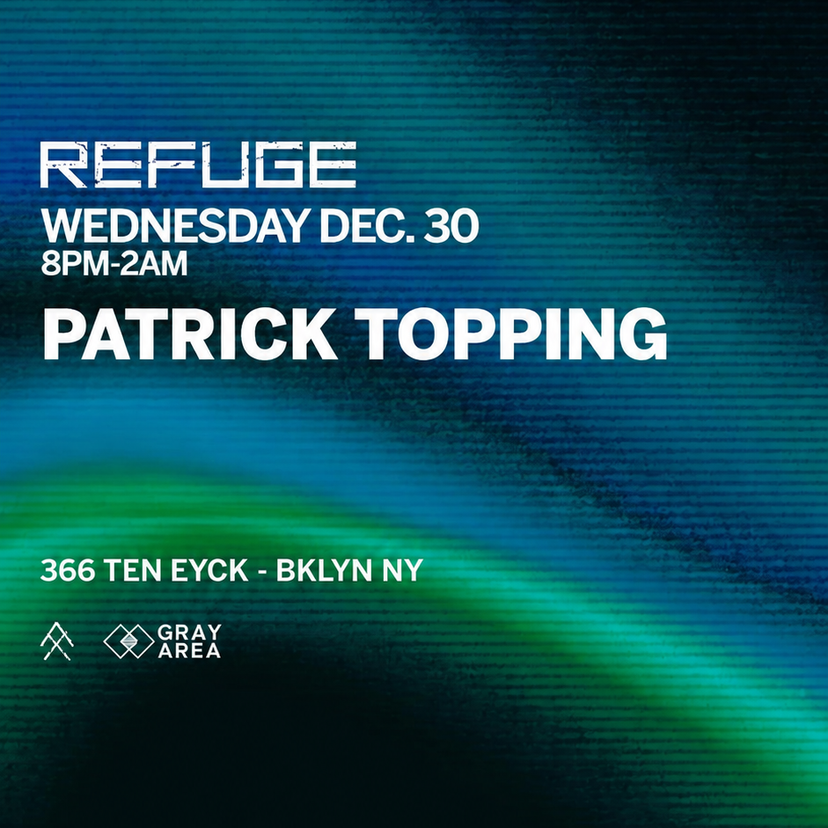 Patrick Topping Open-To-Close event artwork