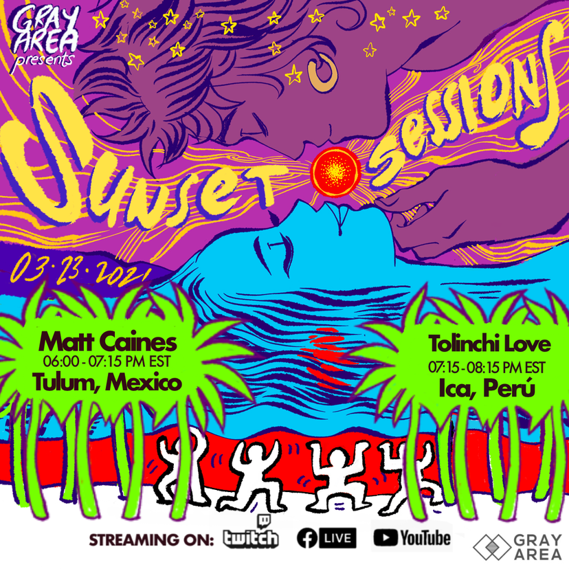 Sunset Sessions 01 w/ Matt Caines [Tulum] and TolinchiLove [Peru] event artwork