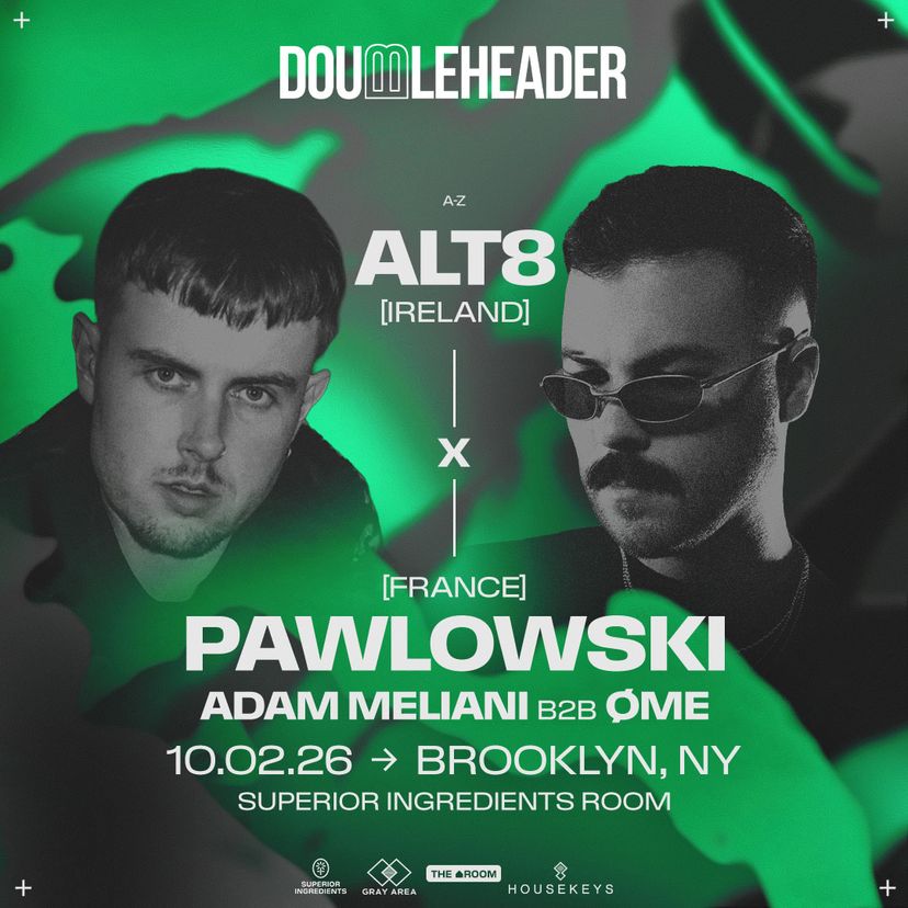 DOUBLEHEADER: Alt8 x Pawlowski event artwork