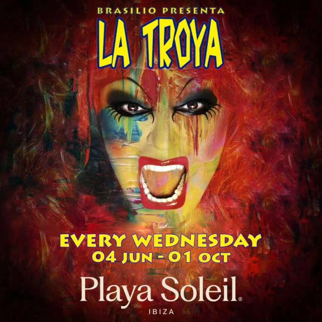 La Troya event artwork