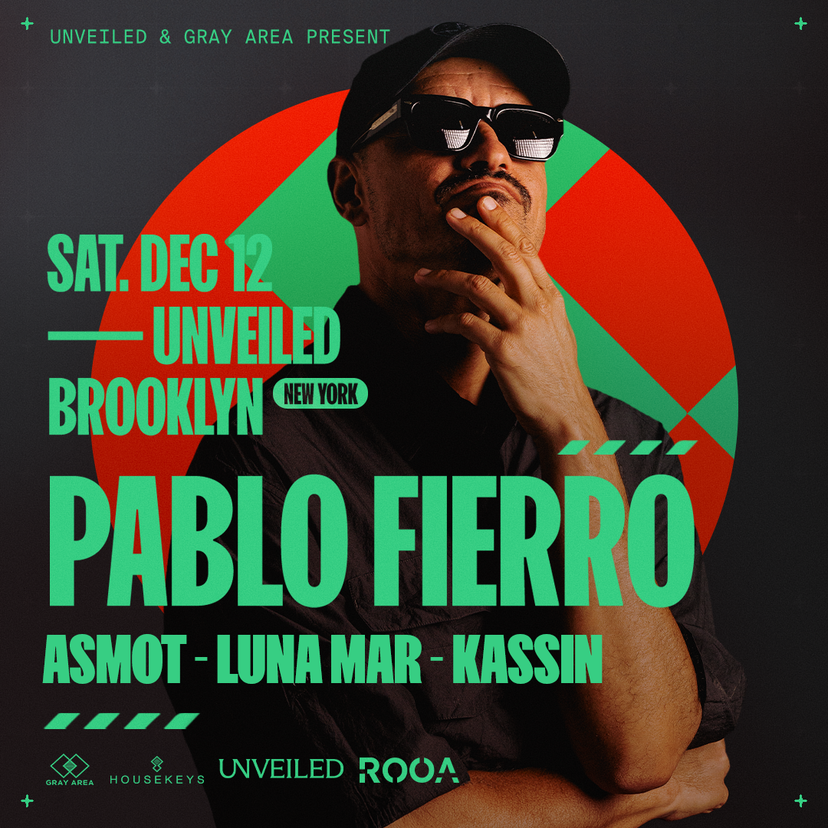 Pablo Fierro w. Luna Mar, ASMOT, & KASSIN event artwork