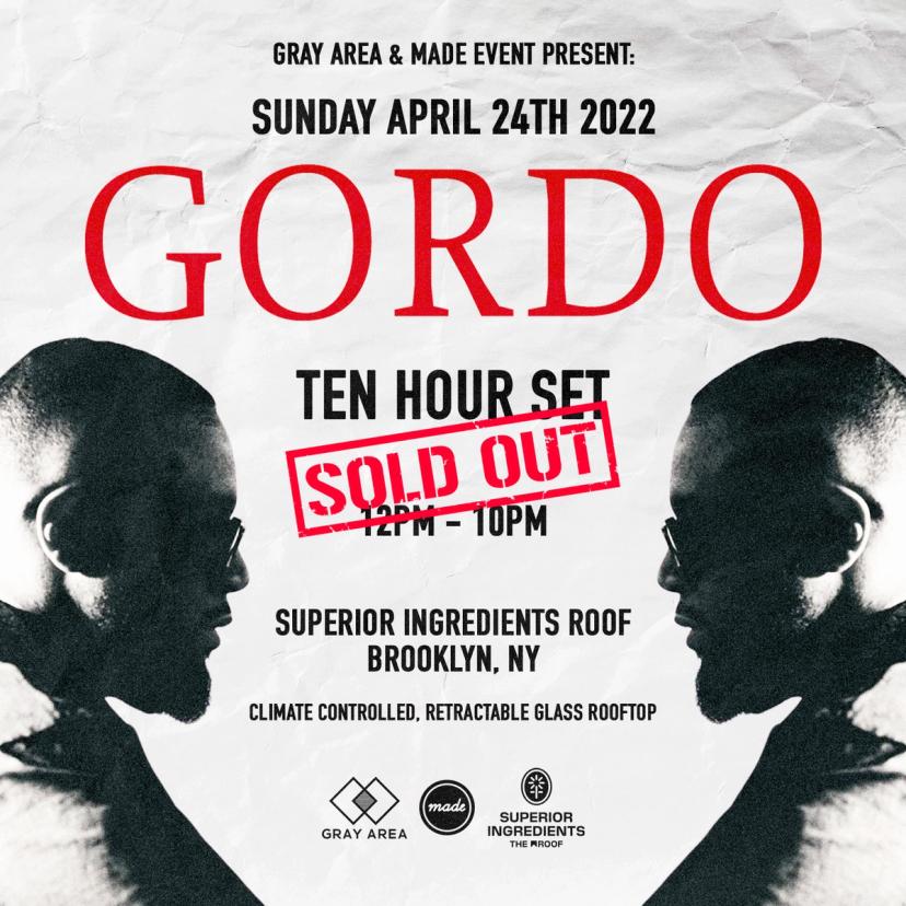Gordo event artwork