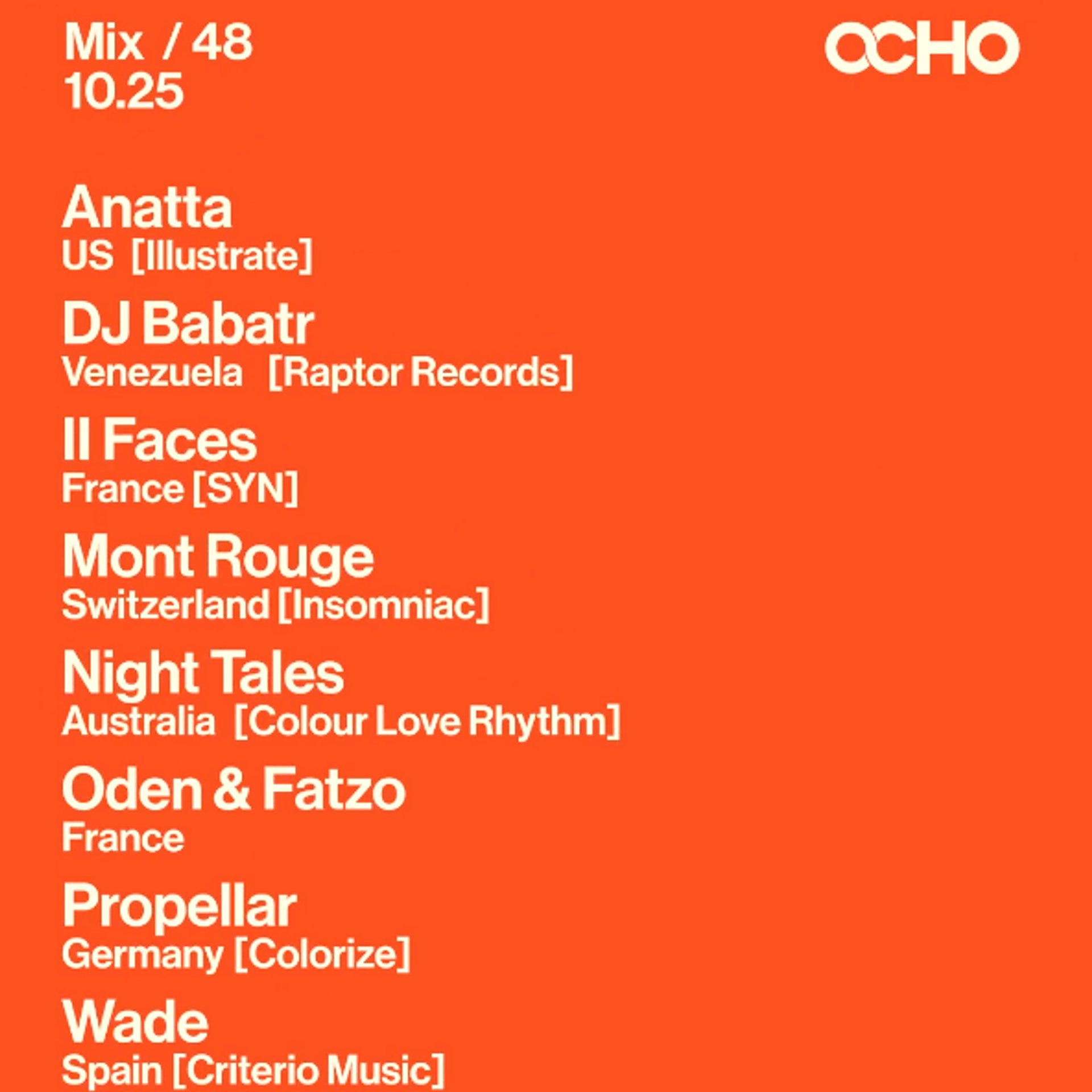 OCHO Episode #48 event artwork