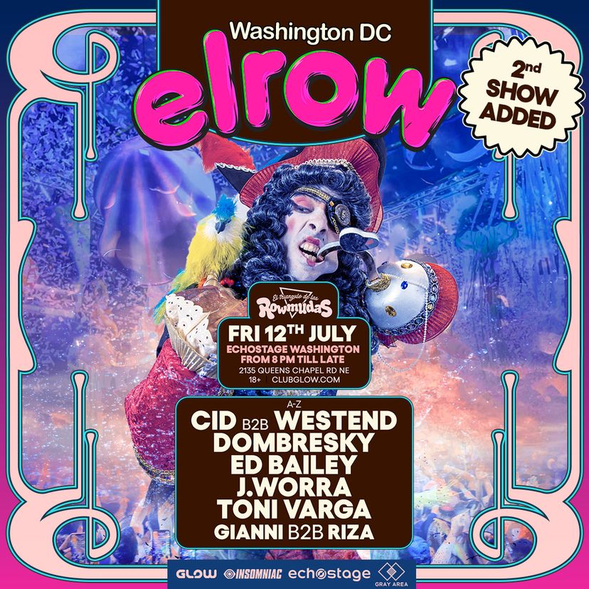 elrow Washington DC: Rowmudas Triangle event artwork