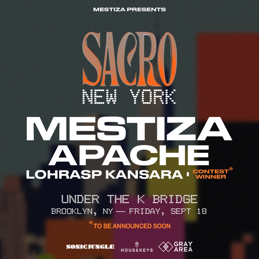 MESTIZA Presents SACRO Open-Air event artwork