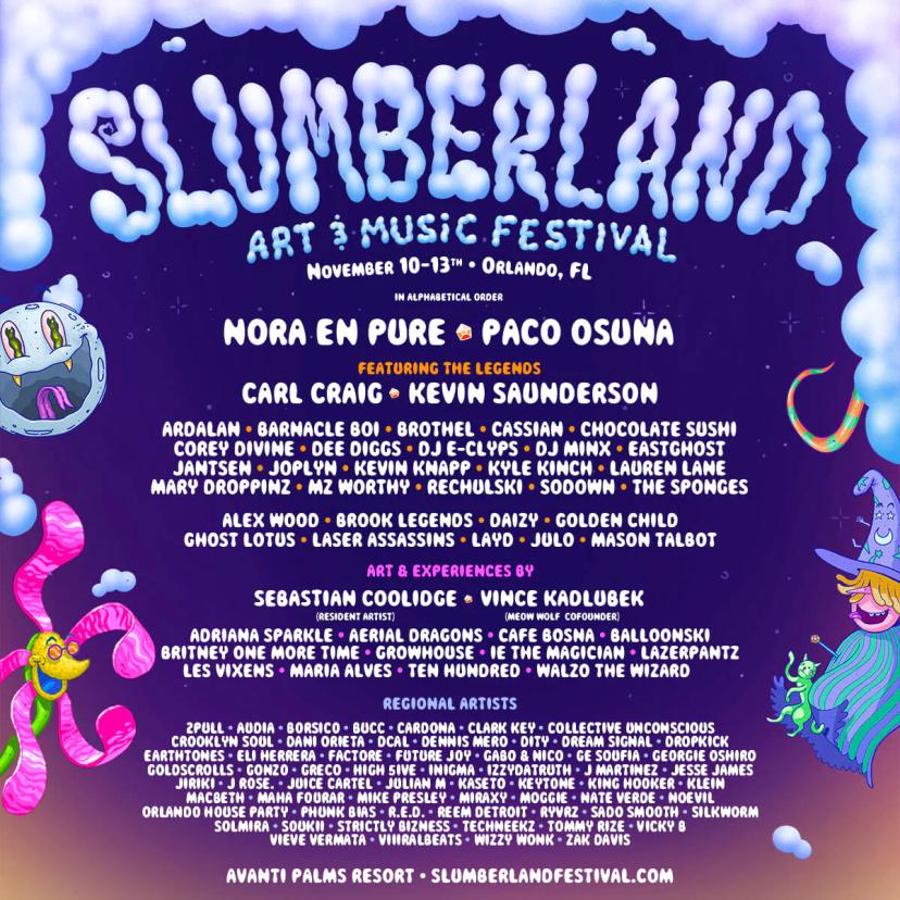 Slumberland event artwork