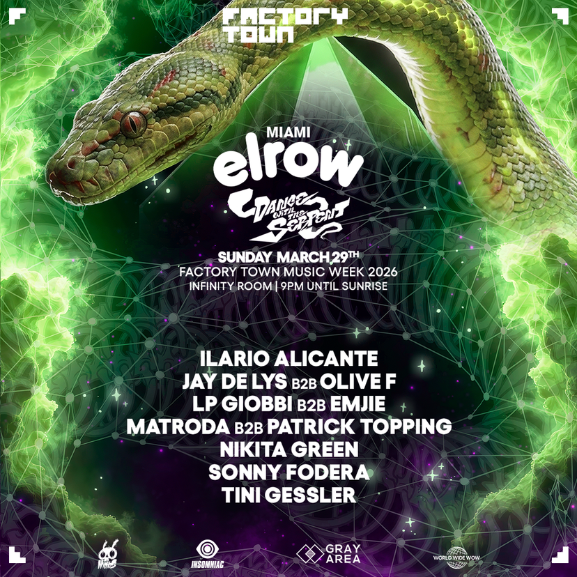 elrow MMW: Dance With The Serpent event artwork