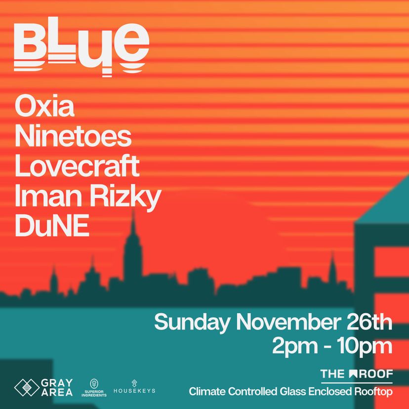 BLUE: Oxia w. Ninetoes event artwork