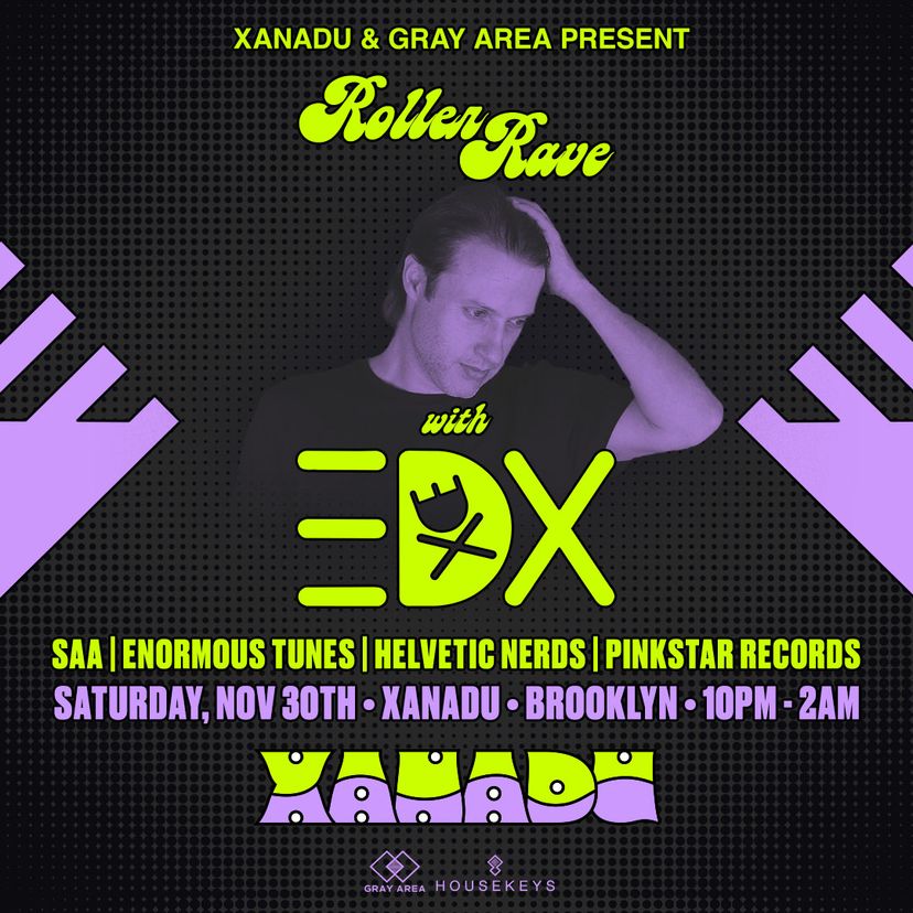 Roller Rave w/ EDX event artwork