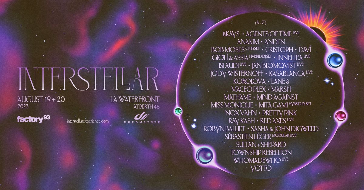 Interstellar Factory93 x Dreamstate 2023 at... Gray Area