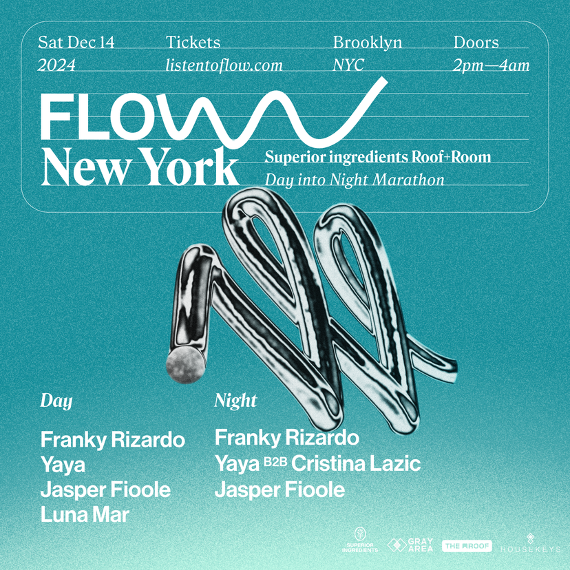 Franky Rizardo presents FLOW event artwork