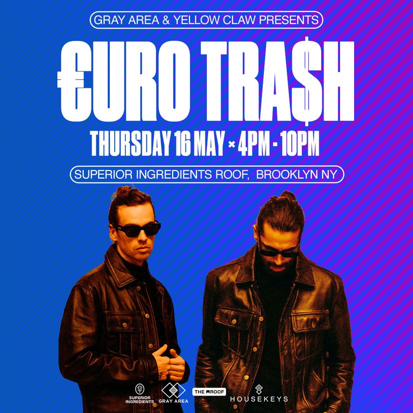 Yellow Claw presents €URO TRA$H event artwork