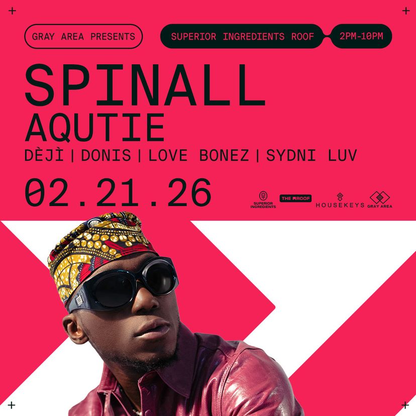 SPINALL with AQUTIE event artwork