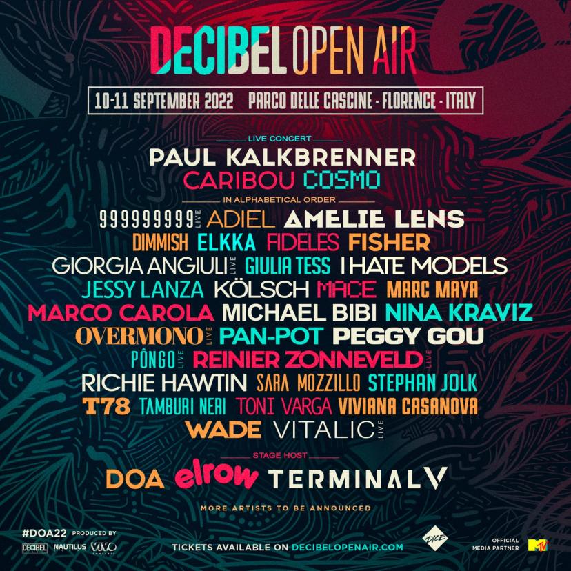Decibel Open Air event artwork