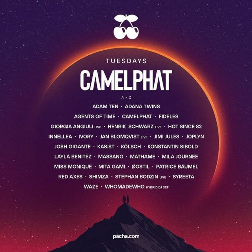 Camelphat at Pacha Ibiza event artwork