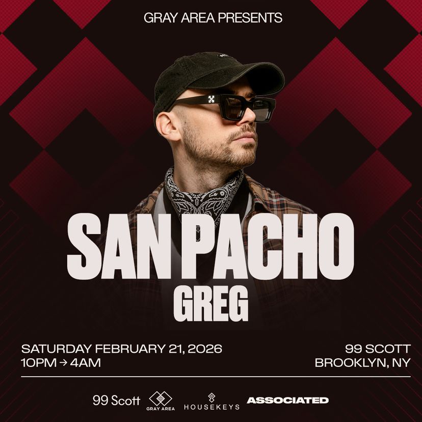 San Pacho with GREG event artwork