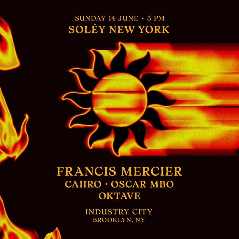 Francis Mercier with Caiiro, Oscar MBO, & Oktave event artwork