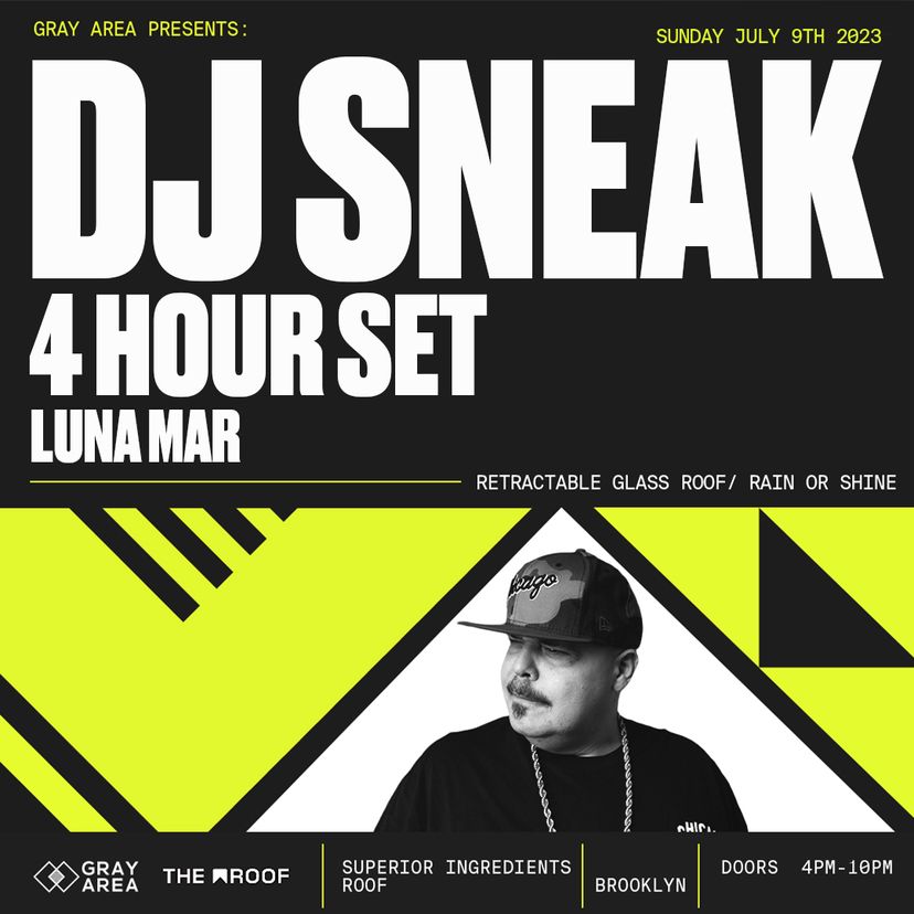 DJ Sneak [4 Hour Set] Pop Up Party event artwork