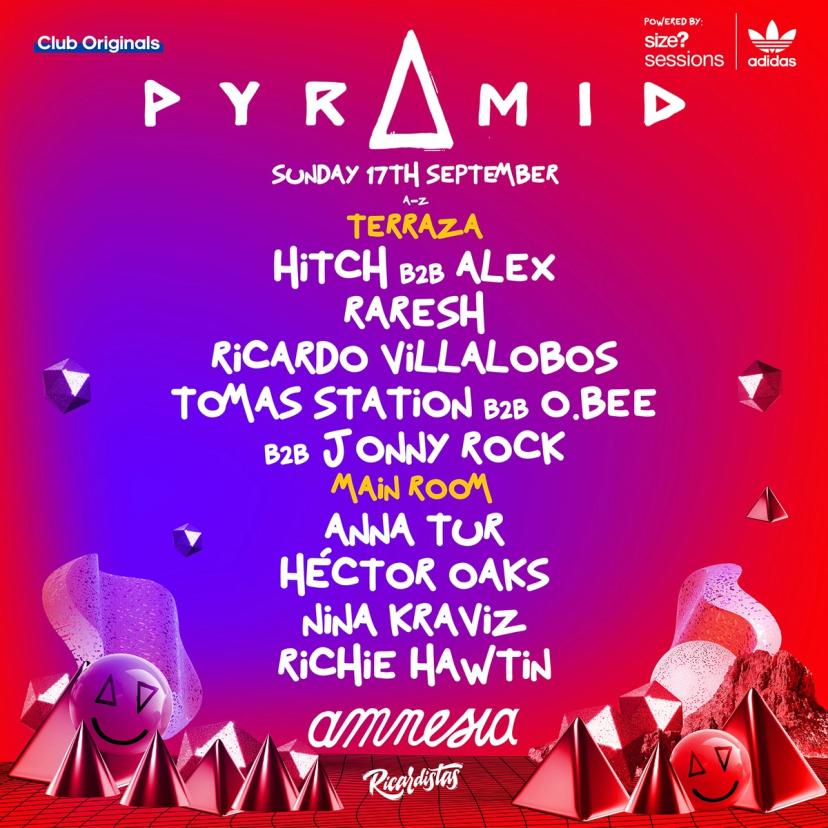 Pyramid with Ricardo Villalobos, Anna Tur, Richie Hawtin, Nina Kraviz and more! event artwork