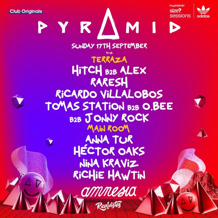 Pyramid with Ricardo Villalobos, Anna Tur, Richie Hawtin, Nina Kraviz and more! event artwork