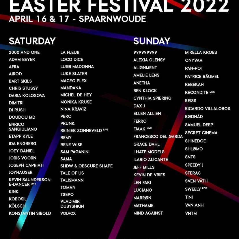 Awakenings Easter Festival 2022 event artwork